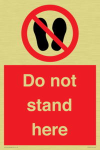 Do not stand here